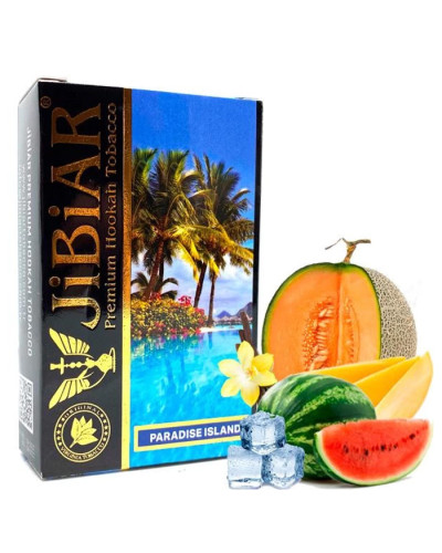Тютюн Jibiar Paradise island (Кавун, Ваніль, Диня, Лід, Манго) 50 г