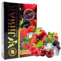 Тютюн Jibiar Master mix (Малина, Ожина, Вишня, Полуниця, Лід) 50 г