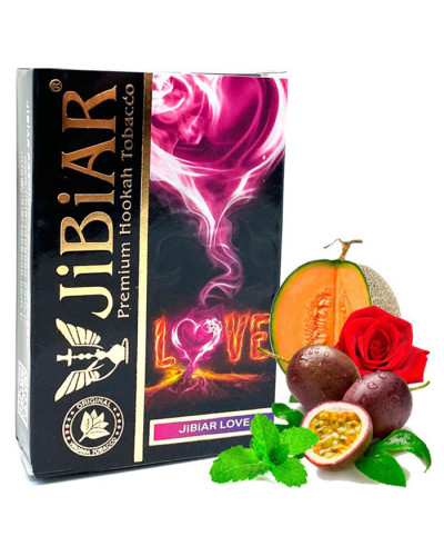 Тютюн Jibiar Love (Диня, Маракуя, М\'ята, Троянда) 50 г