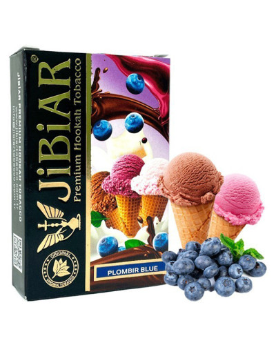 Тютюн Jibiar Plombir blue (Морозиво, Чорниця) 50 г