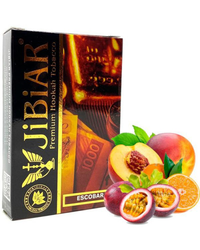 Тютюн Jibiar Escobar (Апельсин, Маракуя, Персик) 50 г