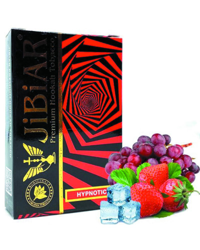 Тютюн Jibiar Hypnotiс (Полуниця, Лід, Чорний виноград) 50 г