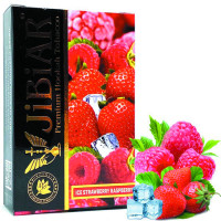 Тютюн Jibiar Ice strawberry raspberry (Полуниця, Лід, Малина) 50 г