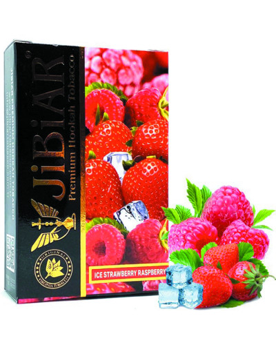 Тютюн Jibiar Ice strawberry raspberry (Полуниця, Лід, Малина) 50 г