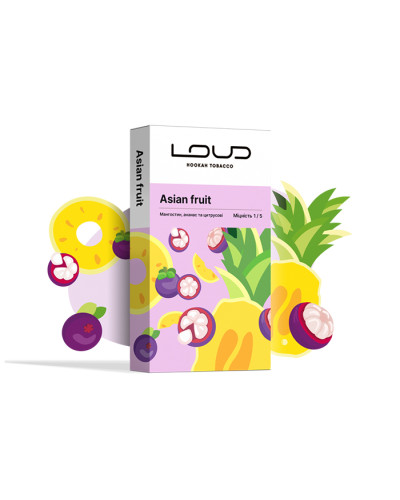 Тютюн Loud Light Line Asian Fruit (Мангостін, Ананас та цитрусові) 100 г