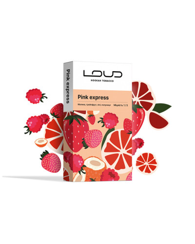 Тютюн Loud Light Line Pink Express (Малина, Грейпфрут, Лічі, Полуниця) 100 г