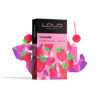 Тютюн Loud Dark Line Candyflip (Малина, Лід, Цукерки) 100 г