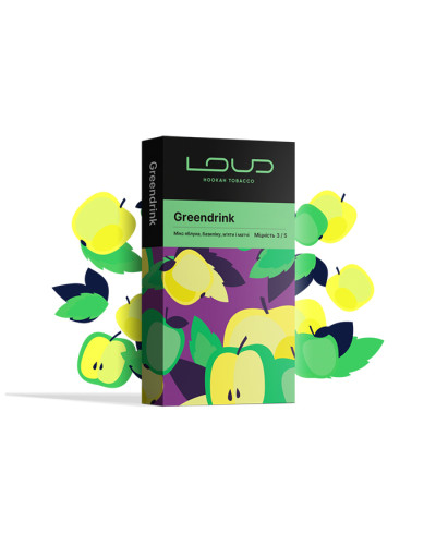 Тютюн Loud Dark Line Greendrink (Яблуко, м\'ята, базилік, матча) 100 г