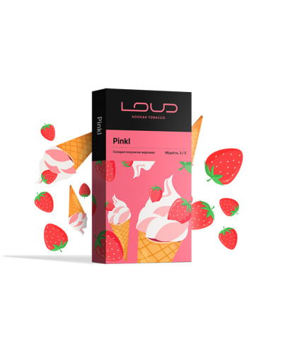 Тютюн Loud Dark Line Pinkl (Полуничний пломбір) 100 г