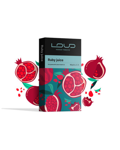 Тютюн Loud Dark Line Ruby Juice (Гранат) 100 г
