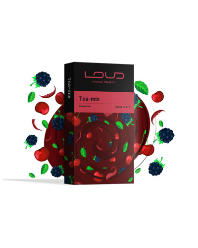 Тютюн Loud Dark Line Tea mix (Ягідний чай) 100 г
