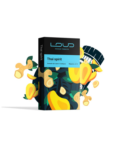 Тютюн Loud Dark Line Thai Spirit (Чай, Манго, Імбир) 100 г