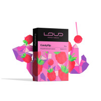 Тютюн Loud Dark Line Candyflip (Малина, Лід, Цукерки) 40 г