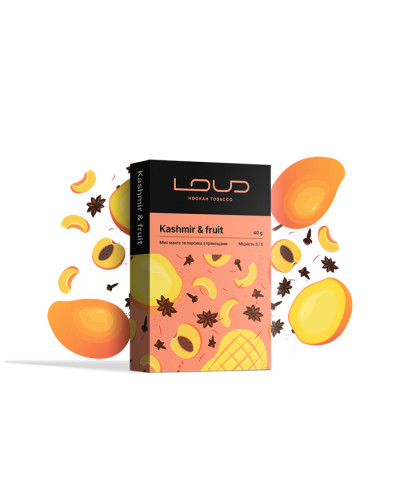 Тютюн Loud Dark Line Kashmir fruits (Манго, Персик, Прянощі) 40 г