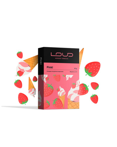 Тютюн Loud Dark Line Pinkl (Полуничний пломбір) 40 г