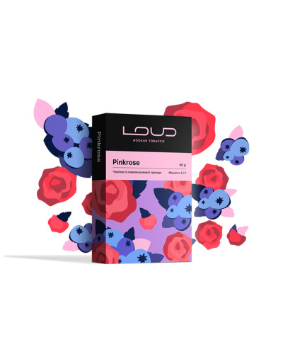 Тютюн Loud Dark Line Pinkrose (Чорниця, троянда) 40 г
