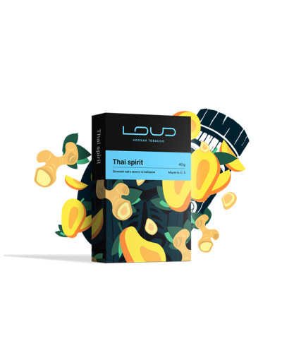 Тютюн Loud Dark Line Thai Spirit (Чай, Манго, Імбир) 40 г