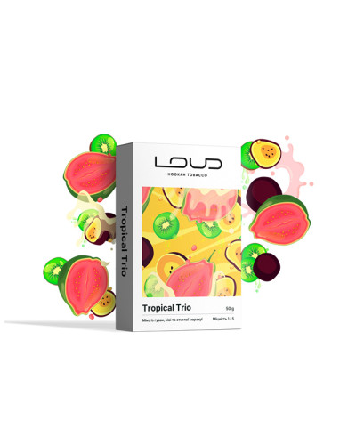 Тютюн Loud Light Line Tropical Trio (Гуава, Ківі, Маракуя) 50 г