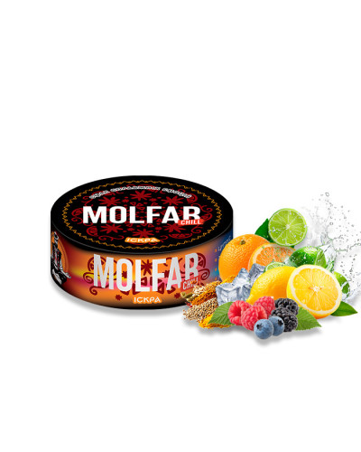 Тютюн Molfar Chill Line Іскра (Цитрус, Лісові ягоди, Прянощі, Холод) 100 г