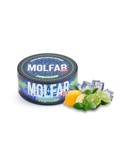 Тютюн Molfar Chill Line Рефрешер (Лимон, Лайм, М\'ята, Лід) 100 г