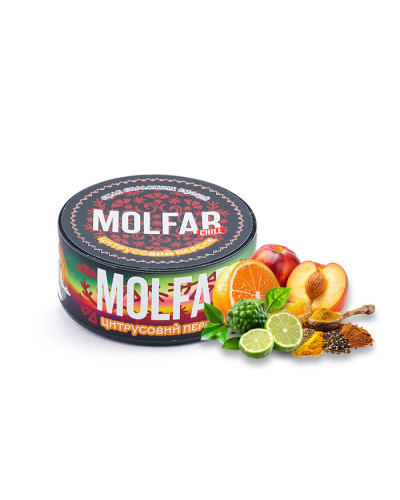 Тютюн Molfar Chill Line Цитрусовий Персик (Апельсин, Персик, Бергамот, Спеції) 100 г