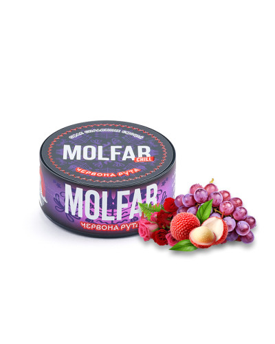 Тютюн Molfar Chill Line Червона Рута (Троянда, Виноград, Лічі) 100 г
