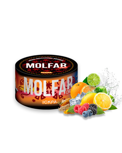 Тютюн Molfar Chill Line Іскра (Цитрус, Лісові ягоди, Прянощі, Холод) 200 г