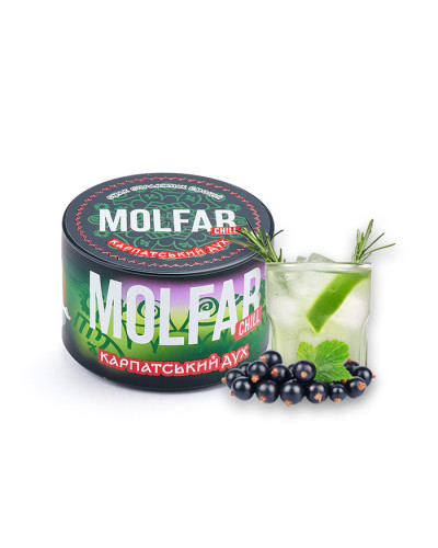 Тютюн Molfar Chill Line Карпатський Дух (Джин, Чорна смородина, Ялина) 200 г