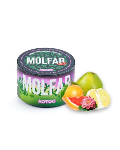 Тютюн Molfar Chill Line Лотос (Грейпфрут, Лотос, Помело) 200 г