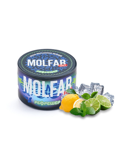Тютюн Molfar Chill Line Рефрешер (Лимон, Лайм, М\'ята, Лід) 200 г