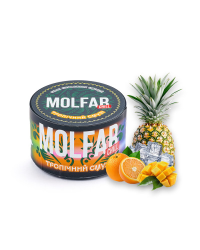 Тютюн Molfar Chill Line Тропічний смузі (Ананас, Апельсин, Манго, Лід) 200 г