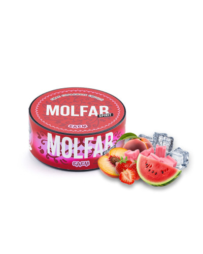 Тютюн Molfar Spirit Line Едем (Персик, Кавун, Полуниця, Жуйка, Лід) 100 г