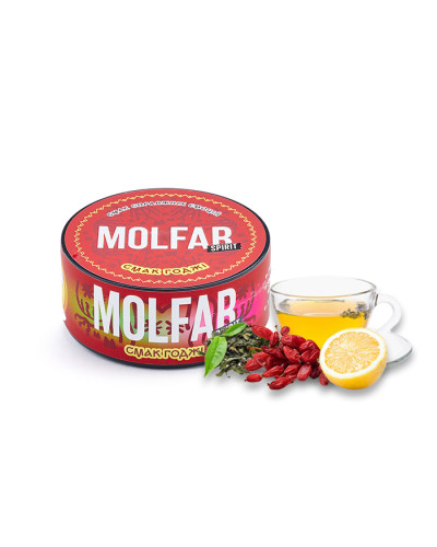Тютюн Molfar Spirit Line Смак Годжі (Зелений чай, Годжі, Лимон) 100 г