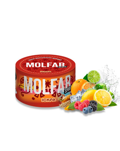 Тютюн Molfar Spirit Line Іскра (Цитрус, Лісові ягоди, Прянощі, Холод) 200 г