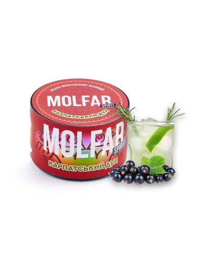 Тютюн Molfar Spirit Line Карпатський дух (Джин, Чорна смородина, Ялина) 200 г