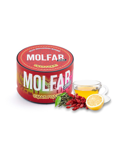 Тютюн Molfar Spirit Line Смак Годжі (Зелений чай, Годжі, Лимон) 200 г