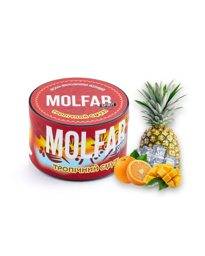 Тютюн Molfar Spirit Line Тропічний смузі (Ананас, Апельсин, Манго, Лід) 200 г