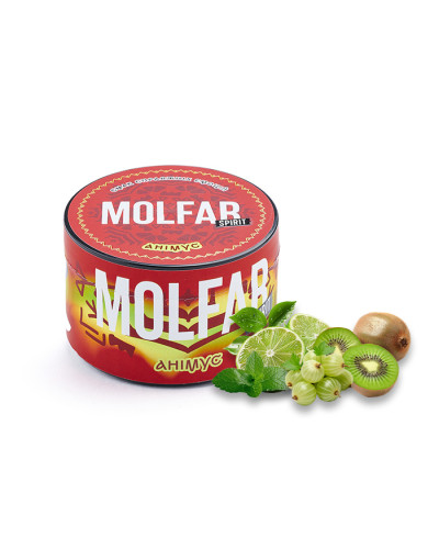 Тютюн Molfar Spirit Line Анімус (Ківі, Аґрус, Лайм, Мята) 200 г