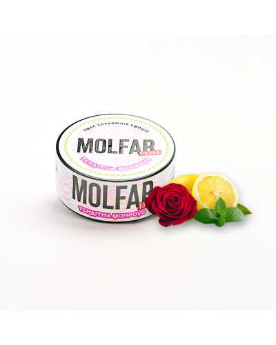 Тютюн Molfar Verginia Line Тендітна Монроуз (Лимон, Троянда, М\'ята) 100 г