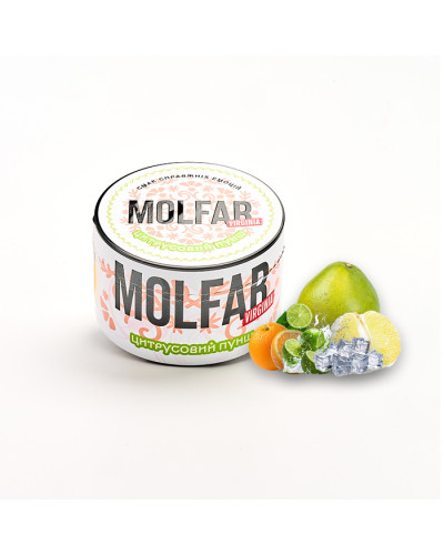 Тютюн Molfar Verginia Line Цитрусовий пунш (Апельсин, Помело, Грейпфрут, Лайм, Лід) 200 г