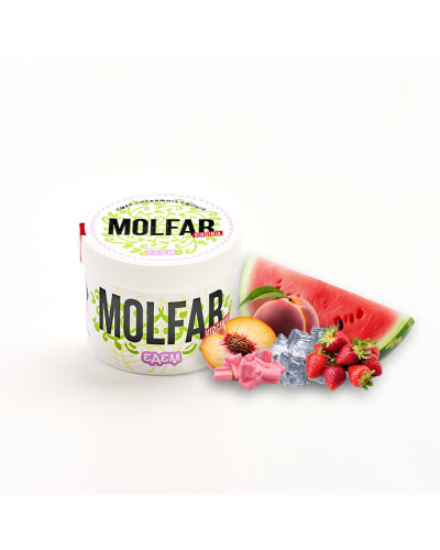 Тютюн Molfar Verginia Line Едем (Кавун, Полуниця, Лід, Персик, Солодка жуйка) 40 г