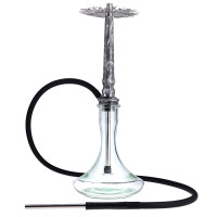 Кальян Tiaga Hookah Astra Crystal Silver на колбі Craft Clear 57 см