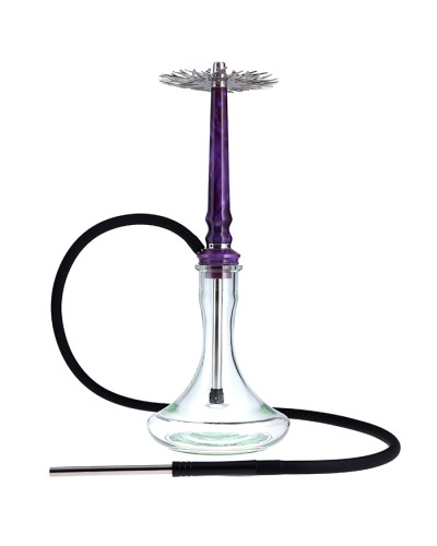 Кальян Tiaga Hookah Astra Crystal Purple на колбі Craft Clear 57 см