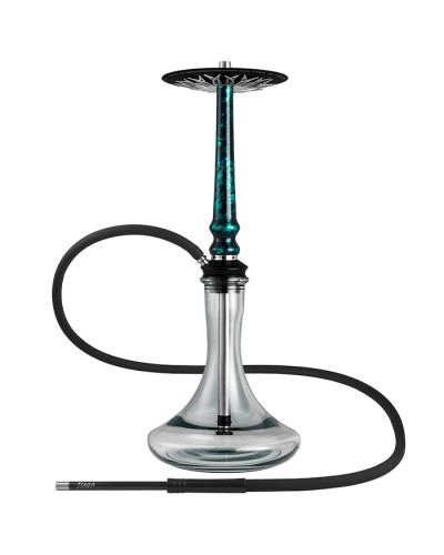 Кальян Tiaga Hookah Astra Green на колбі Craft Clear 57 см