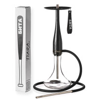 Кальян Tiaga Hookah Бита Black на колбі Craft Clear 70 см