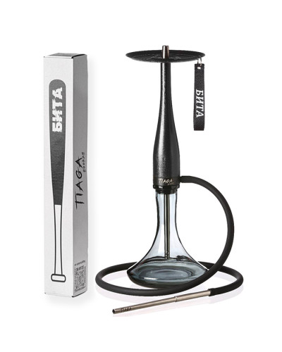 Кальян Tiaga Hookah Бита Black на колбі Craft Gray 70 см