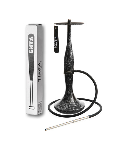 Кальян Tiaga Hookah Бита Black Marbler 70 см