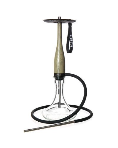 Кальян Tiaga Hookah Бита Khaki на колбі Craft Clear 70 см