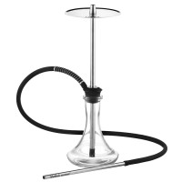 Кальян Tiaga Hookah Classic Silver на колбе Craft Clear 57 см