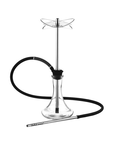 Кальян Tiaga Hookah Orbita Silver на колбі Craft Clear 57 см